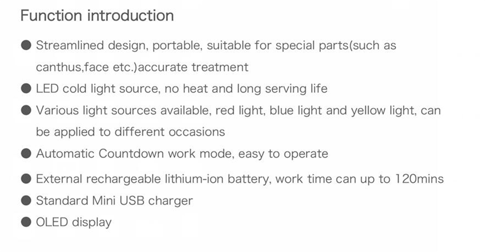 JYTOP KN7000C2 PDT cleared LED red blue Light Therapy Device for